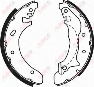 Комплект тормозных колодок ABE