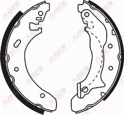 Комплект тормозных колодок ABE