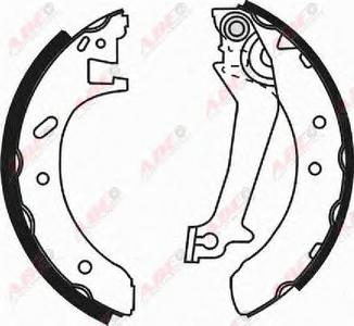 Комплект тормозных колодок ABE