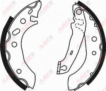 Комплект тормозных колодок ABE