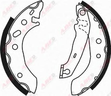 Комплект тормозных колодок ABE