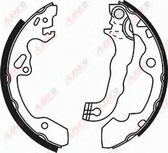 Комплект тормозных колодок ABE