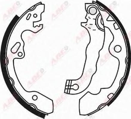 Комплект тормозных колодок ABE