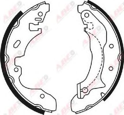 Комплект тормозных колодок ABE