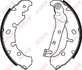 Комплект тормозных колодок ABE C0G046ABE