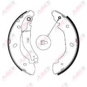 Комплект тормозных колодок ABE C0G051ABE