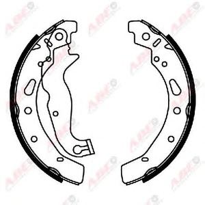 Комплект тормозных колодок ABE C0G055ABE
