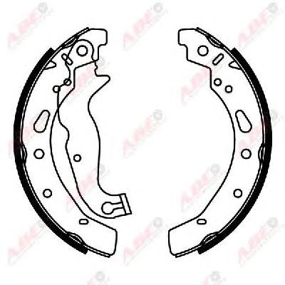 Комплект тормозных колодок ABE