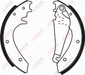 Комплект тормозных колодок ABE