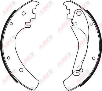 Комплект тормозных колодок ABE