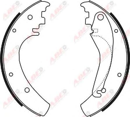 Комплект тормозных колодок ABE