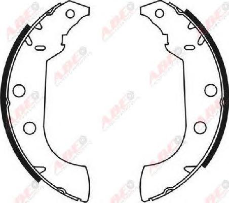 Комплект тормозных колодок ABE