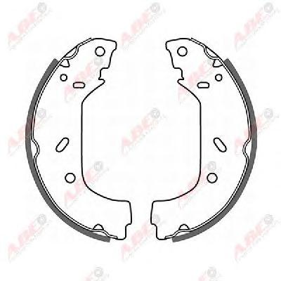 Комплект тормозных колодок ABE