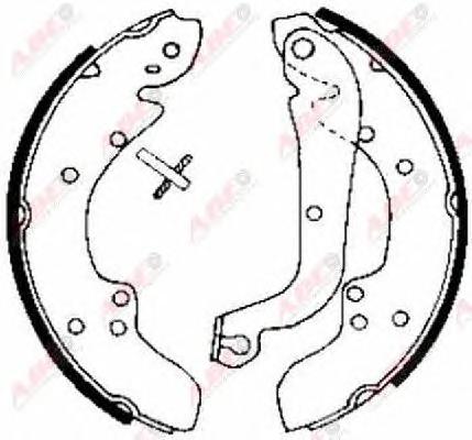 Комплект тормозных колодок ABE