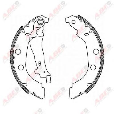 Комплект тормозных колодок ABE