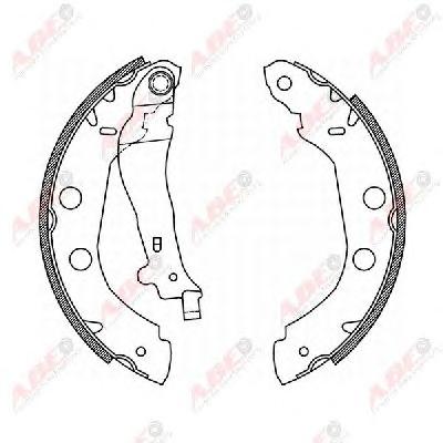 Комплект тормозных колодок ABE