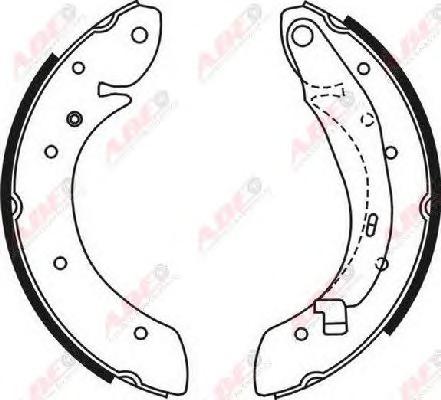 Комплект тормозных колодок ABE