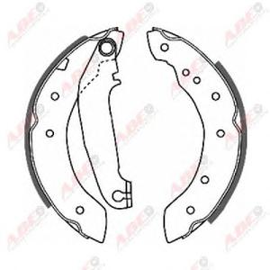 Комплект тормозных колодок ABE C0V002ABE