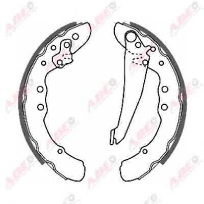 Комплект тормозных колодок ABE