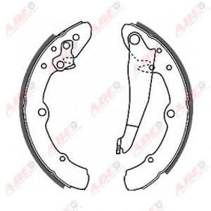 Комплект тормозных колодок ABE C0W014ABE