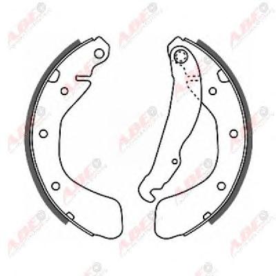 Комплект тормозных колодок ABE