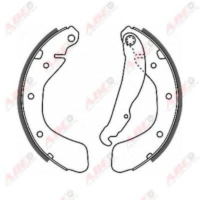 Комплект тормозных колодок ABE