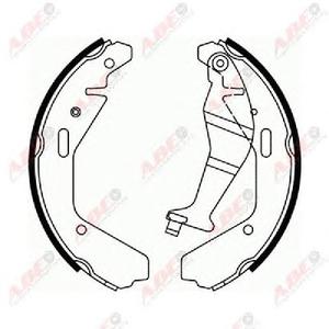 Комплект тормозных колодок ABE