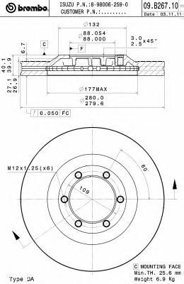 Тормозной диск BREMBO