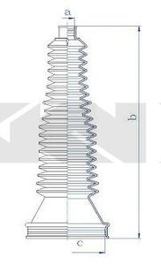 Пыльник, рулевое управление SPIDAN 84205