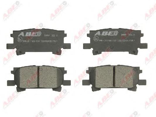 Комплект тормозных колодок, дисковый тормоз ABE