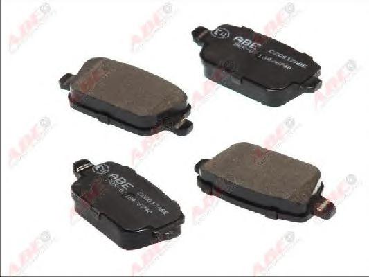 Комплект тормозных колодок, дисковый тормоз ABE