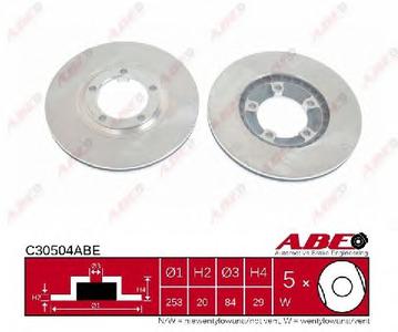 Тормозной диск ABE C30504ABE