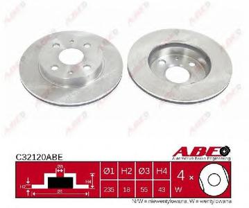 Тормозной диск ABE C32120ABE