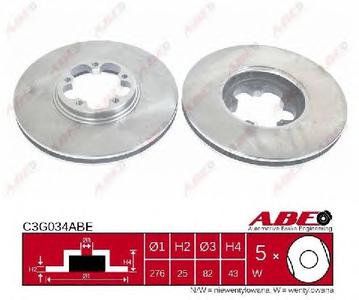 Тормозной диск ABE C3G034ABE
