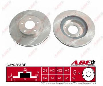 Тормозной диск ABE C3Y028ABE
