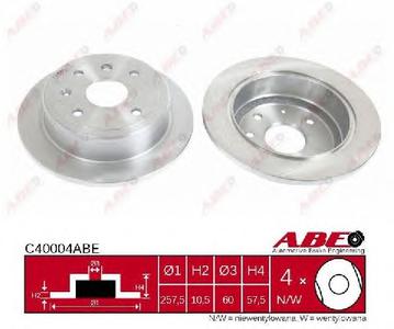 Тормозной диск ABE C40004ABE