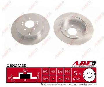Тормозной диск ABE C45024ABE