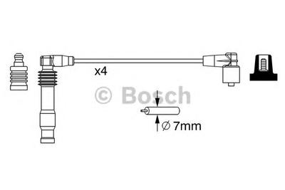 Комплект проводов зажигания BOSCH 0986357228