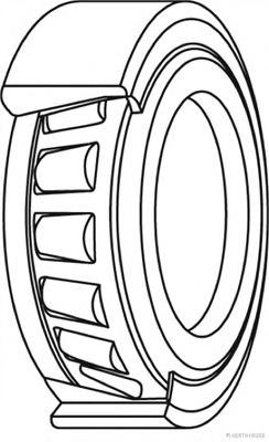 Комплект подшипника ступицы колеса HERTH+BUSS JAKOPARTS