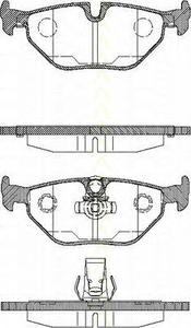 Комплект тормозных колодок, дисковый тормоз TRISCAN 811011003