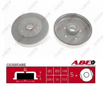 Тормозной барабан ABE C63005ABE