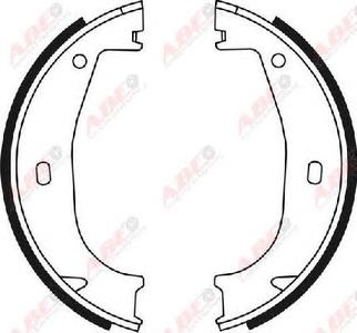 Комплект тормозных колодок, стояночная тормозная система ABE