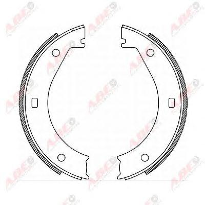 Комплект тормозных колодок, стояночная тормозная система ABE