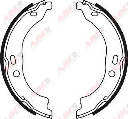 Комплект тормозных колодок, стояночная тормозная система ABE