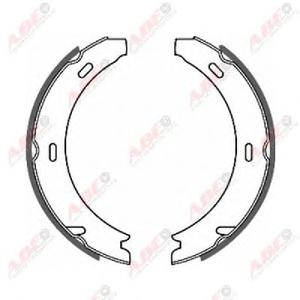 Комплект тормозных колодок, стояночная тормозная система ABE CRM001ABE