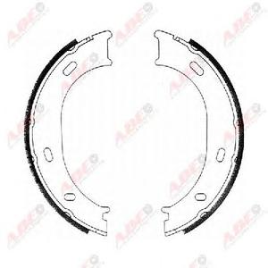 Комплект тормозных колодок, стояночная тормозная система ABE CRM004ABE