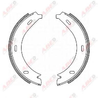 Комплект тормозных колодок, стояночная тормозная система ABE