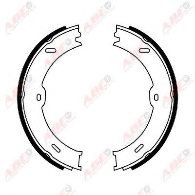 Комплект тормозных колодок, стояночная тормозная система ABE