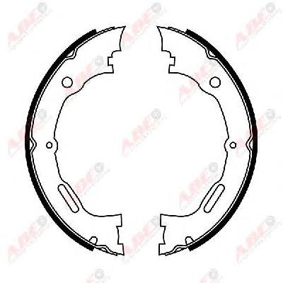 Комплект тормозных колодок, стояночная тормозная система ABE
