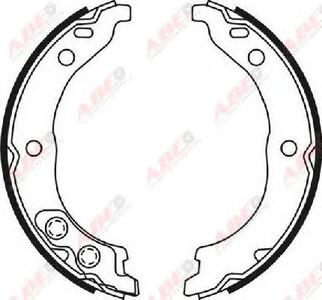 Комплект тормозных колодок, стояночная тормозная система ABE CRP002ABE